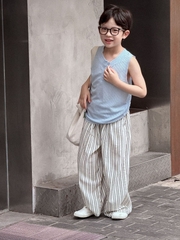 Quần Dài Kem Sọc Xanh PL