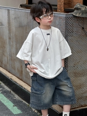 Quần Ngắn Jean TH Xanh Đậm AM