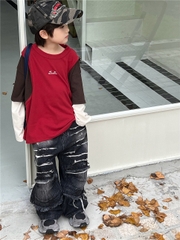 Áo Dài Nâu Đỏ Giả 3 Lớp SN