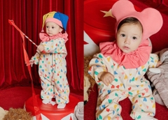 Jump Dài Tim Màu Kèm Nón Hề