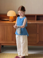 SD Áo Xanh Bi+Quần Trắng Hoa MM