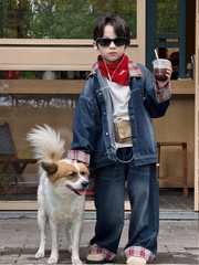 Set Dài Jean Xanh Mix Caro PL