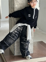 Áo Dài Đen Viền Trắng Nón SN