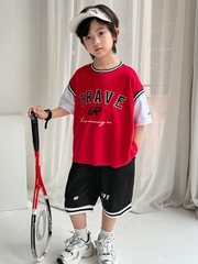 SET Ngắn Thể Thao Brave Đỏ HMJ