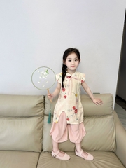 SET DÀI ÁO LỰU & QUẦN HỒNG RB