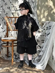 SN Áo Đen Thêu Quần Vạt YH