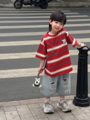 Quần Ngắn Jean Xanh Rách Gối FK