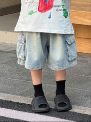 QN Jean Xanh Túi Hông FS