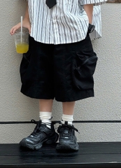 QN Kaki Túi Kéo Đen FS