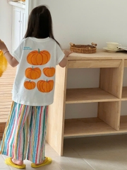 Set Dài Áo Bí Đỏ Quần Sọc YK