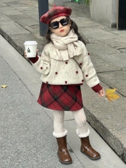 Váy Ngắn Kẻ Caro Đỏ WP