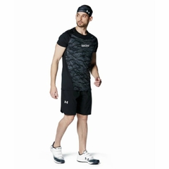Áo Under Armour Chính hãng - UA Heatgear Comfort Fitted Novelty  - Màu Đen | JapanSport 1384734-001