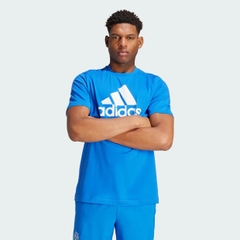 Áo Phông Adidas Nam Chính Hãng - Italy DNA Graphic Tee - Màu Xanh | JapanSport IS0617