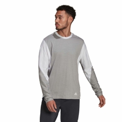 Áo Khoác Adidas Chính Hãng - Wellbeing Training Long Sleeve Tee - Màu Xám | JapanSport HC4157