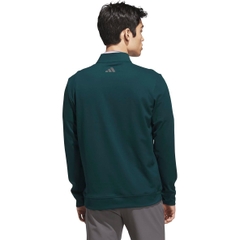 Áo Dài Tay Adidas Nam Chính Hãng - Ultimate365 Elevated Quarter-zip Jacket - Màu Xanh | JapanSport JL5322