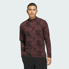 Áo Khoác Adidas Chính Hãng - Go-To Printed Quarter-Zip Sweatshirt - Màu Đỏ | JapanSport IK3018