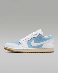 Giày Nike nữ Chính Hãng - Air Jordan 1 Low SE - Màu Xanh/ Trắng | JapanSport  HQ2004-400