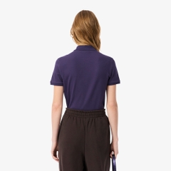 Áo Polo Lacoste nữ Chính hãng - L.12.D Slim Fit Stretch Petit Piqué - Màu Tím | JapanSport PF5462-51-ZSV