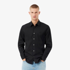 Áo Sơ Mi Lacoste Chính Hãng - Stretch Button Down - Màu Đen | JapanSport  CH5253-51-031
