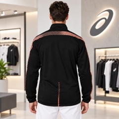 Áo Khoác Asics Chính Hãng - Training Jacket Slim Fit - Màu đen | JapanSport 2031A778