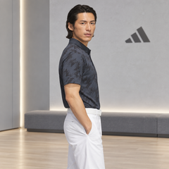 Áo Polo Adidas Nam Chính Hãng - Polo golf adidas AOP - Màu Đen | JapanSport JY8225