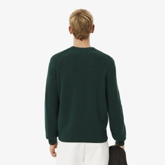 Áo Dài Tay Lacoste Chính hãng - Carded Wool Crew Neck Sweater - Màu Xanh | JapanSport  AH2916-51-YZP