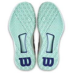 Giày Tennis Wilson Chính hãng - Wilson Intrigue Tour OC White  - Màu Trắng / Nâu / Xanh | JapanSport Wrs340110