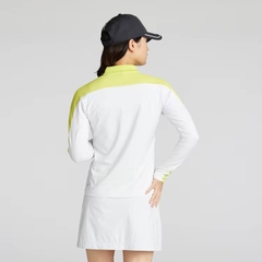 Áo Polo Puma Nữ Chính Hãng - Women's Golf Stretch Performance Long-Sleeve Polo Shirt- Màu Trắng | JapanSport 630584-03