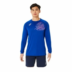 Áo Khoác Asics Chính Hãng - Volleyball Jersey - Màu Xanh | JapanSport 2053A188-401