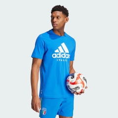 Áo Phông Adidas Nam Chính Hãng - Italy DNA Graphic Tee - Màu Xanh | JapanSport IS0617