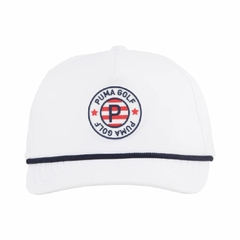Mũ Puma Chính Hãng - Pars Stripes Rope Tech White Glow Headwear - Màu Trắng | JapanSport 025241-01