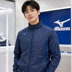 Áo Khoác Mizuno Chính Hãng - PRO Warmer Jacket - Màu Xanh | JapanSport P2MEB52011