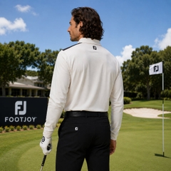 Áo Dài Tay FOOTJOY Chính Hãng - Golf wear high-stretch long-sleeve polo shirt - Màu Trắng | JapanSport 38592 FJ-F25-S04