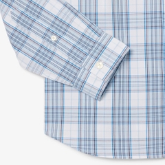 Áo Sơ Mi Lacoste Chính Hãng - Stretch Plaid Shirt - Màu Xanh | JapanSport  CH3745-51-CGI