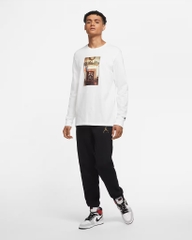 Áo Dài Tay Nam Nike Chính Hãng - Jordan Jumpman Chimney - Màu Trắng | JapanSport CV1745-100