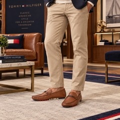 Giày Tommy Hilfiger Chính Hãng - Delshler Driving Loafer - Màu Nâu | JapanSport tm DELSHLER MEDIUM BROWN 210