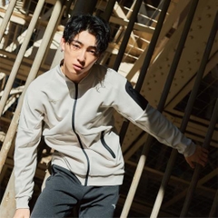 Áo Khoác Mizuno Chính Hãng - Soft Stretch Jacket - Màu Kem | JapanSport 32MCB00546