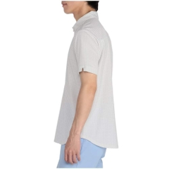 Áo Polo Mizuno Chính Hãng - Golf Wear Knit Jacquard Gingham Short - Màu Trắng | JapanSport E2MAC018-05