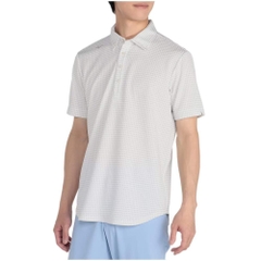 Áo Polo Mizuno Chính Hãng - Golf Wear Knit Jacquard Gingham Short - Màu Trắng | JapanSport E2MAC018-05