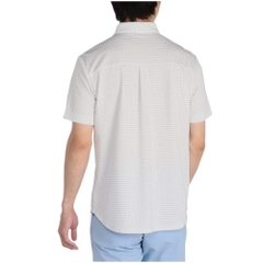 Áo Polo Mizuno Chính Hãng - Golf Wear Knit Jacquard Gingham Short - Màu Trắng | JapanSport E2MAC018-05