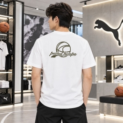 Áo Phông Puma Chính hãng - HOOPS Graphic Tee - Màu Trắng | JapanSport 637319-02