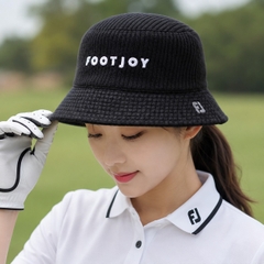 Mũ Foot Joy Nữ Chính Hãng - Women's Knit Bucket Hat - Màu Đen | JapanSport FH24WWKB-O