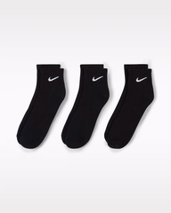 Set Tất Nike Chính Hãng - Everyday Cushioned Ankle Socks - Đen | JapanSport SX7667-010