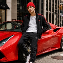 Mũ len Puma Chính Hãng - Scuderia Ferrari Logo Red Beanie - Màu Đỏ | JapanSport 025545-02