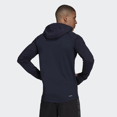 Áo HOODIE Adidas Nam Chính Hãng - AEROREADY DESIGNED TO MOVE SPORT MOTION LOGO - Xanh | JapanSport H28796