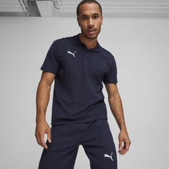 Bộ thể thao Puma Chính Hãng - Quần short + áo polo teamFINAL - Màu Navy | JapanSport 659333-659339-06