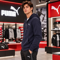 Áo Khoác Puma Chính Hãng - teamGOAL Casual Hooded Jacket - Màu navy | JapanSport 659325-06