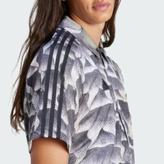 Áo Sơ Mi Adidas Nam Chính Hãng - Tiro Allover Resort - Màu Đen | JapanSport IS1532