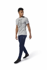 Quần Reebok  Chính Hãng - Blue Training Essentials Cuffed - Màu xanh | Japansport DU3753