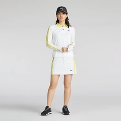 Áo Polo Puma Nữ Chính Hãng - Women's Golf Stretch Performance Long-Sleeve Polo Shirt- Màu Trắng | JapanSport 630584-03